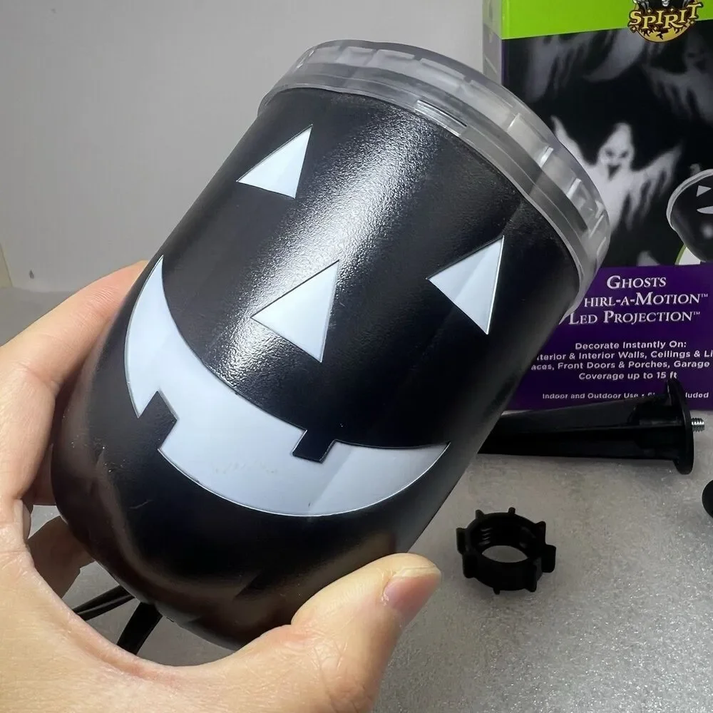 Spirit Halloween LED Lightshow Projection Whirl-A-Motion White Ghosts Tested